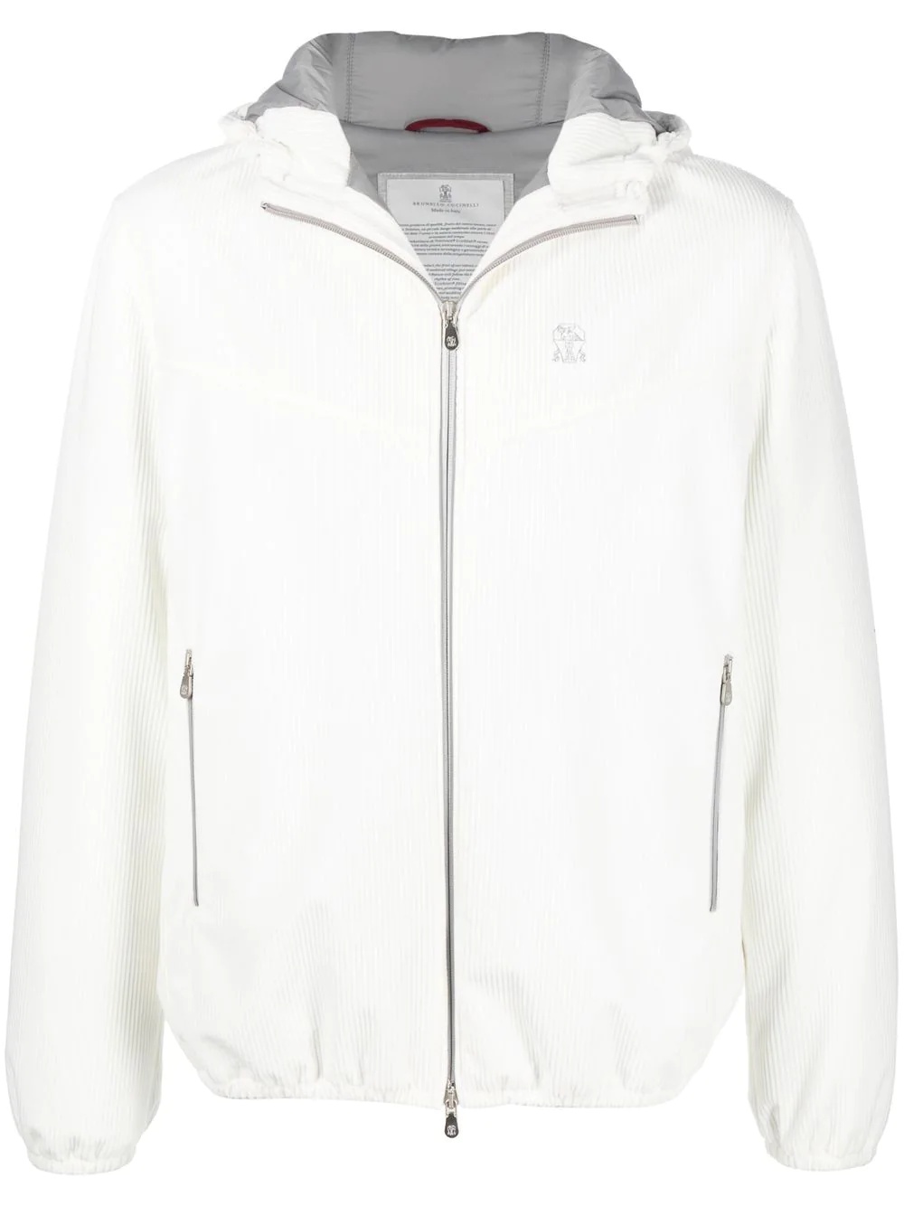 zip-up hooded jacket - 1