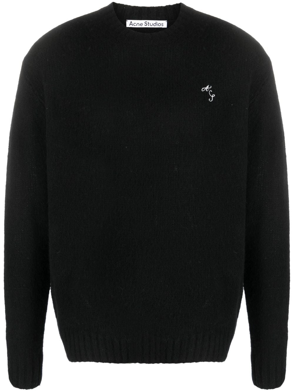 embroidered-logo wool jumper - 1