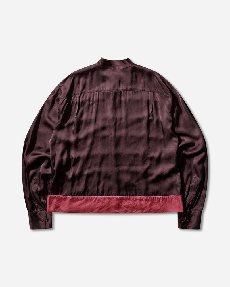 Dries Van Noten Men's Striped Viscose Shirt Fuchsia outlook