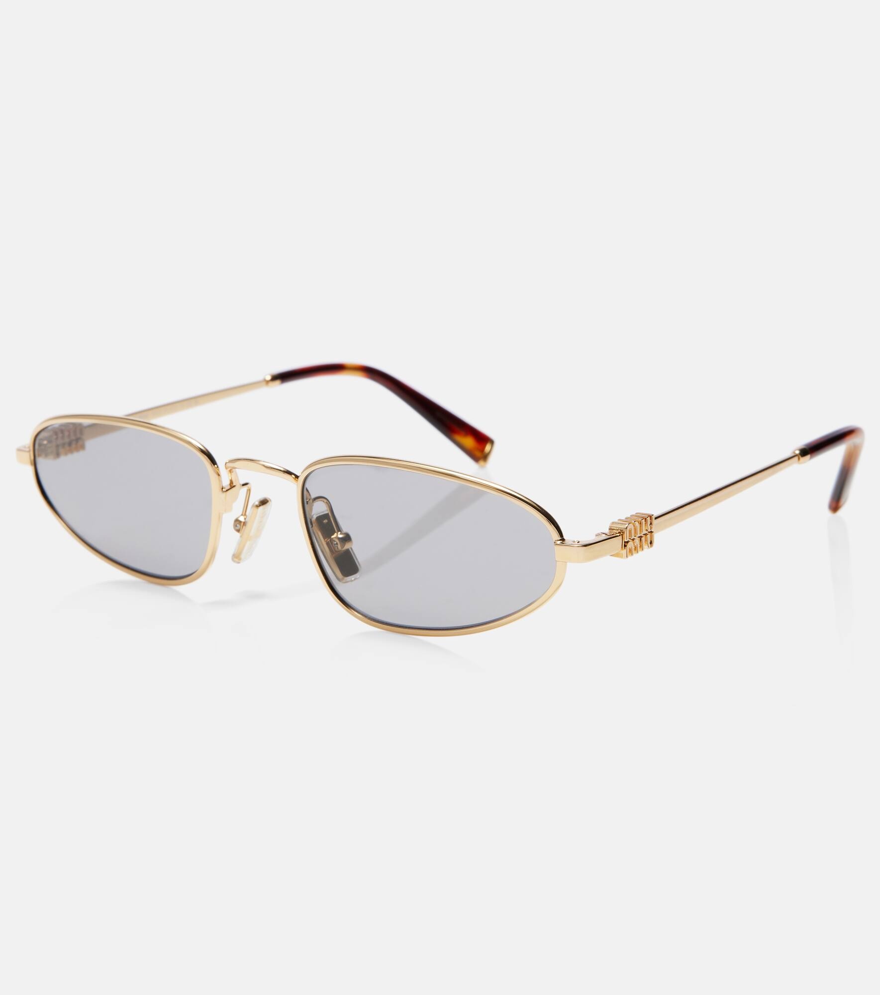 Logo oval sunglasses - 4