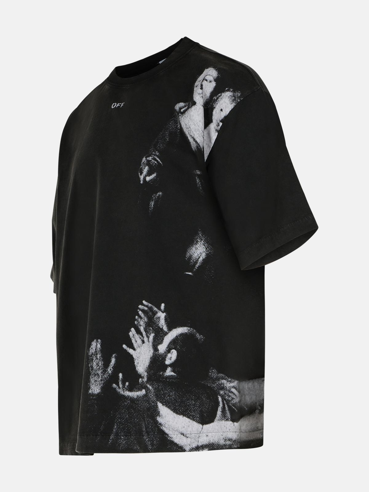 Off-White 'MARY SKATE' BLACK COTTON T-SHIRT | lungolivigno