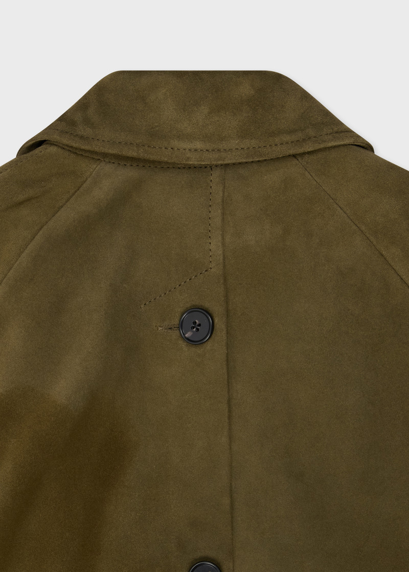 Women's Olive Suede Swing Jackets 4