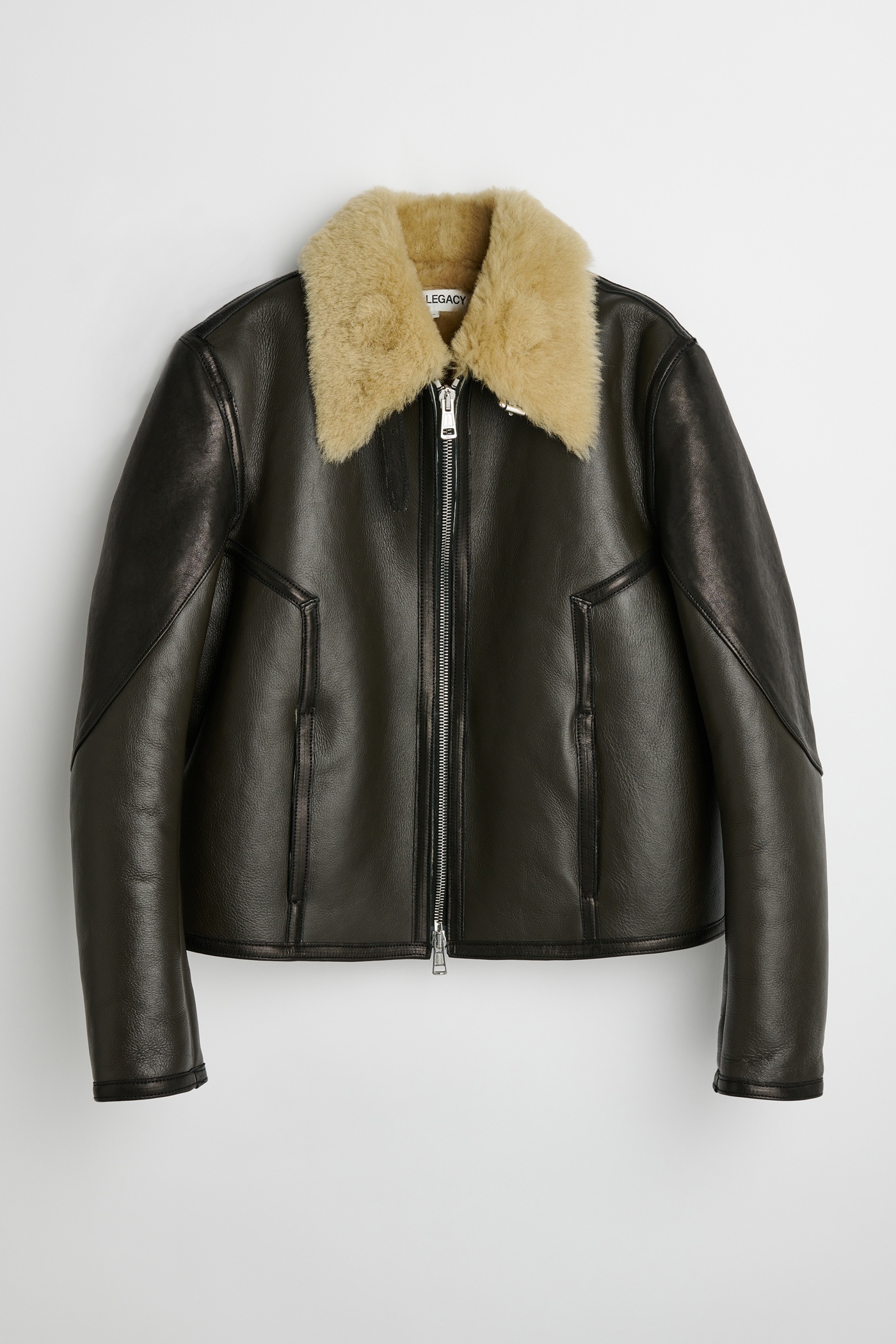 Pilot Jacket Steel Green Shearling - 6