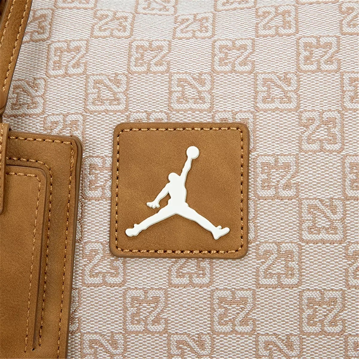 Air Jordan Monogram Duffle Bag 'Hemp' JD2413019AD-001 - 3