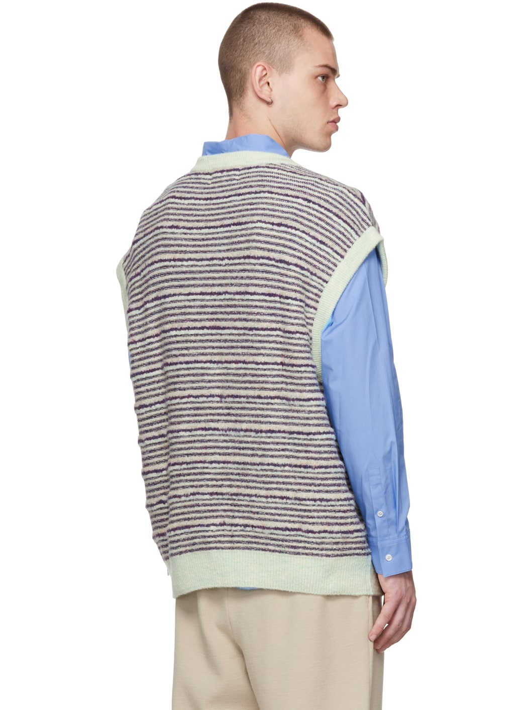 Purple Striped Vest - 3