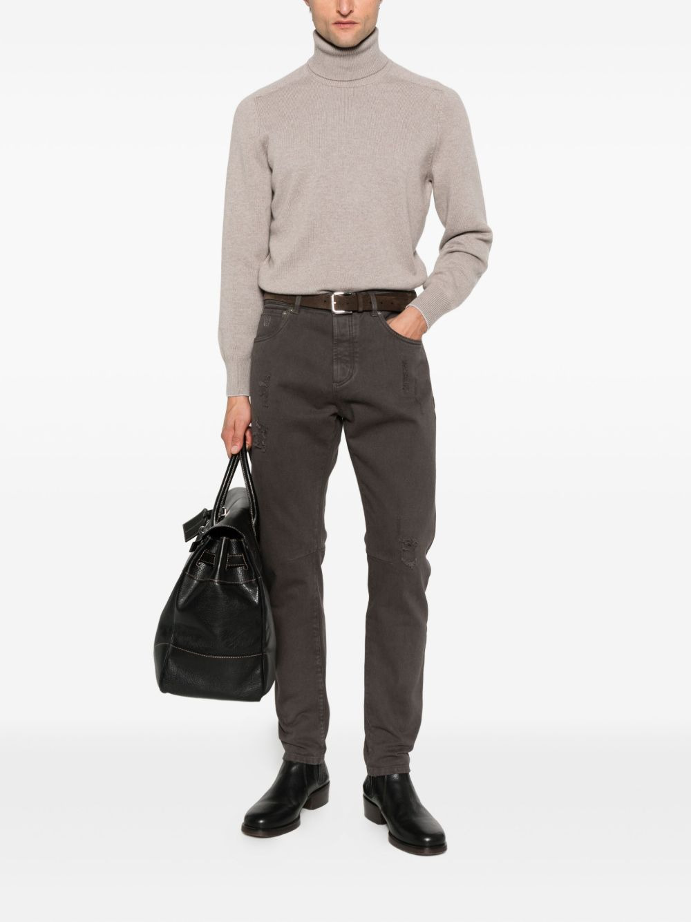 turtleneck cashmere sweater - 2