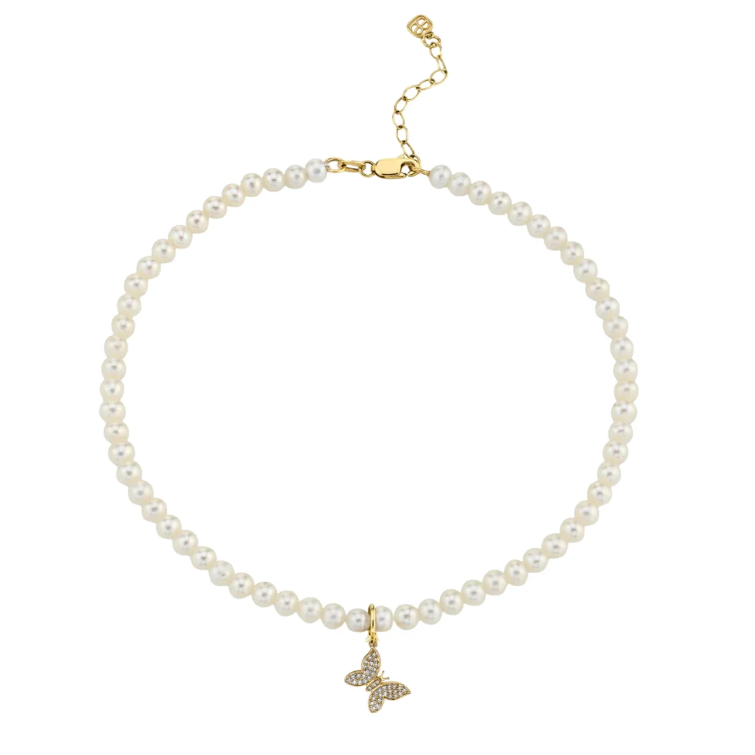 BUTTERFLY CHARM ANKLET - 1