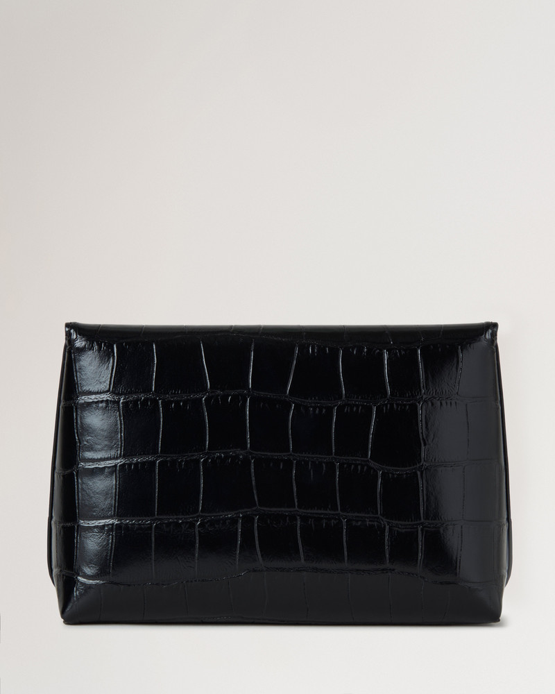 Mulberry Darley Cosmetic Pouch
Black Shiny Small Croc outlook
