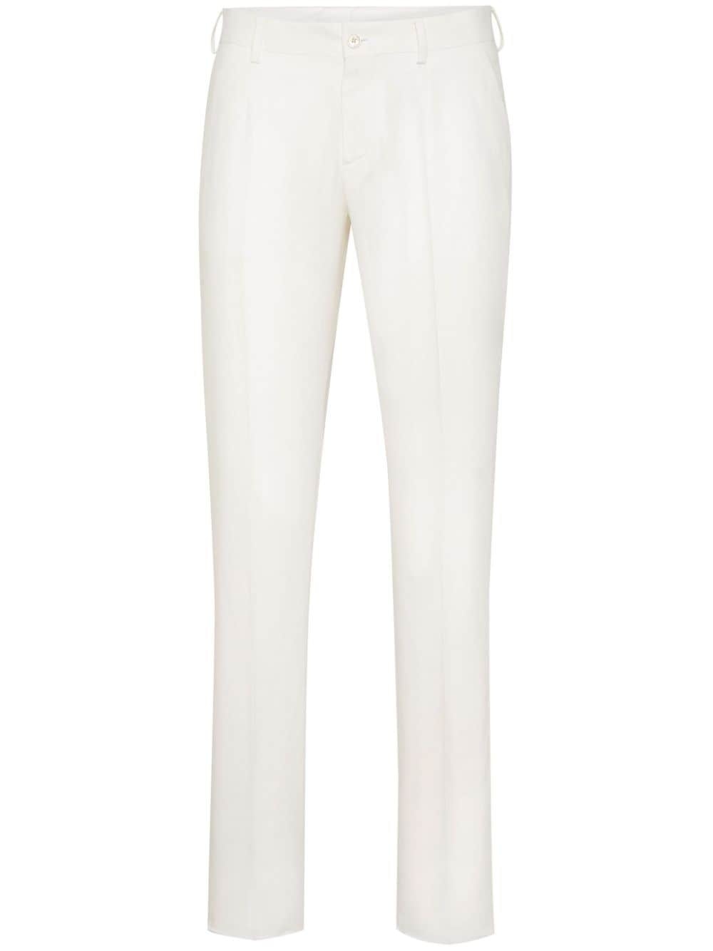 linen tailored trousers - 1