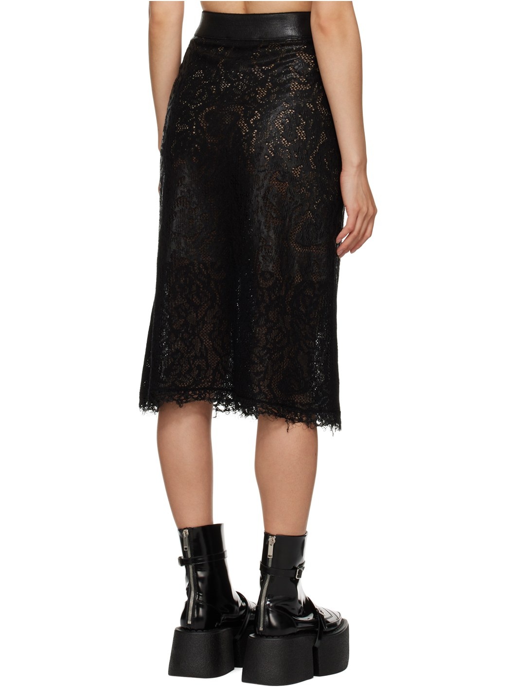 SSENSE Exclusive Black Midi Skirt - 3