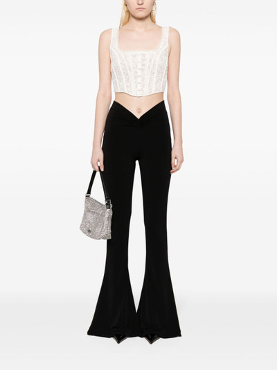 self-portrait cropped lace corset top outlook