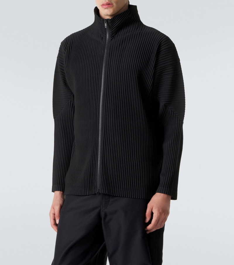 Basics pleated zip-up cardigan 3