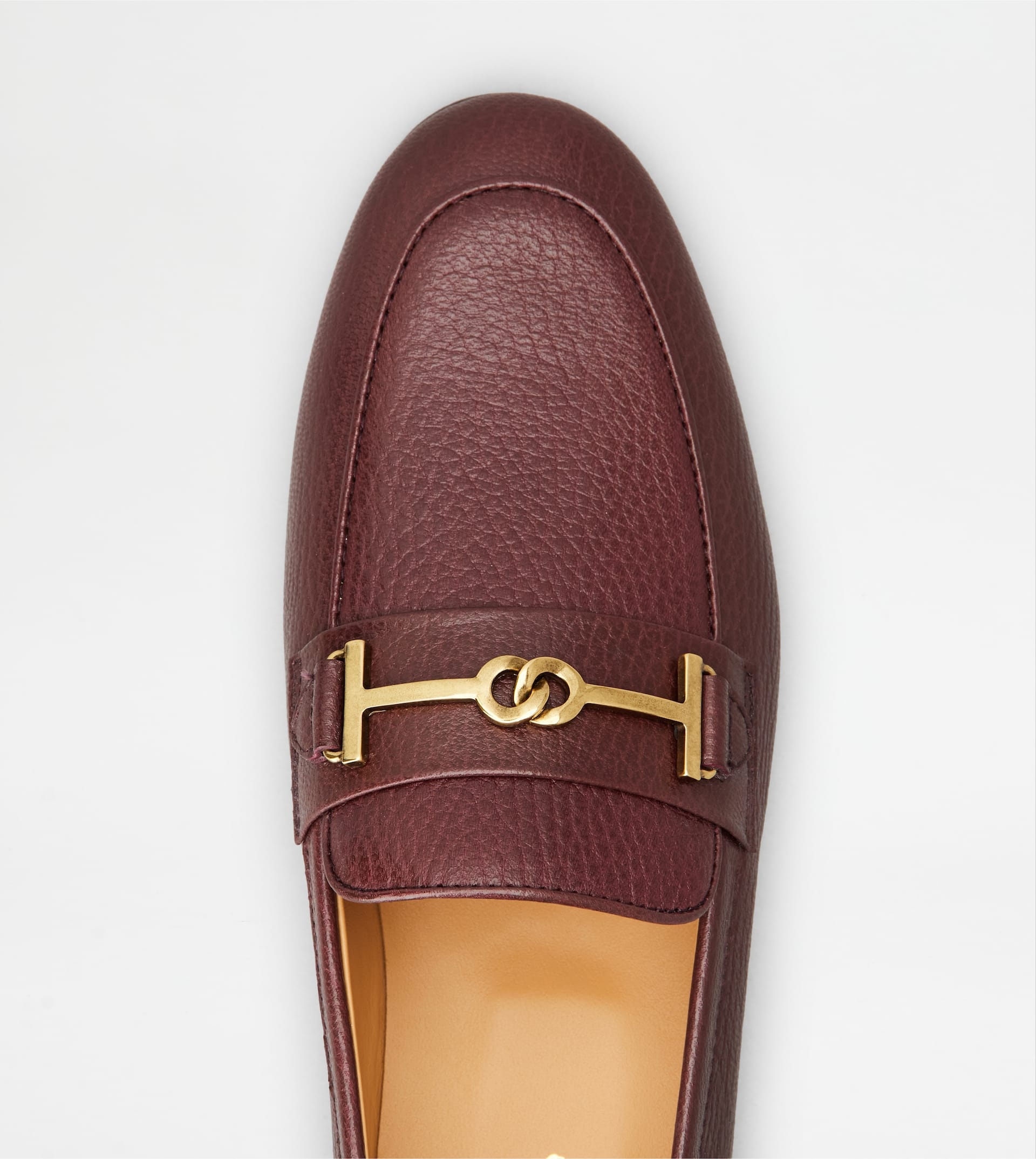 LOAFERS IN LEATHER - BURGUNDY - 4