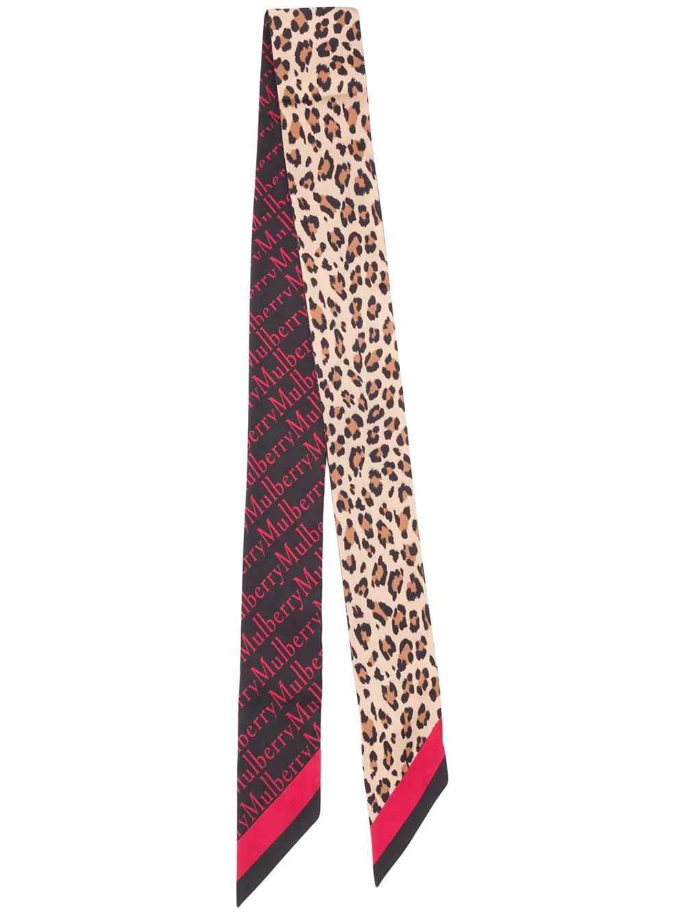 mix-print skinny scarf - 1