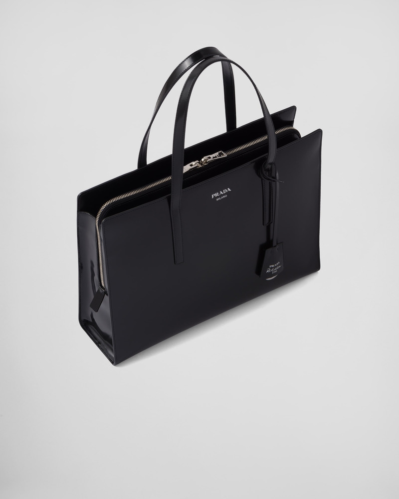 Prada Re-Edition 1995 brushed-leather large handbag 3