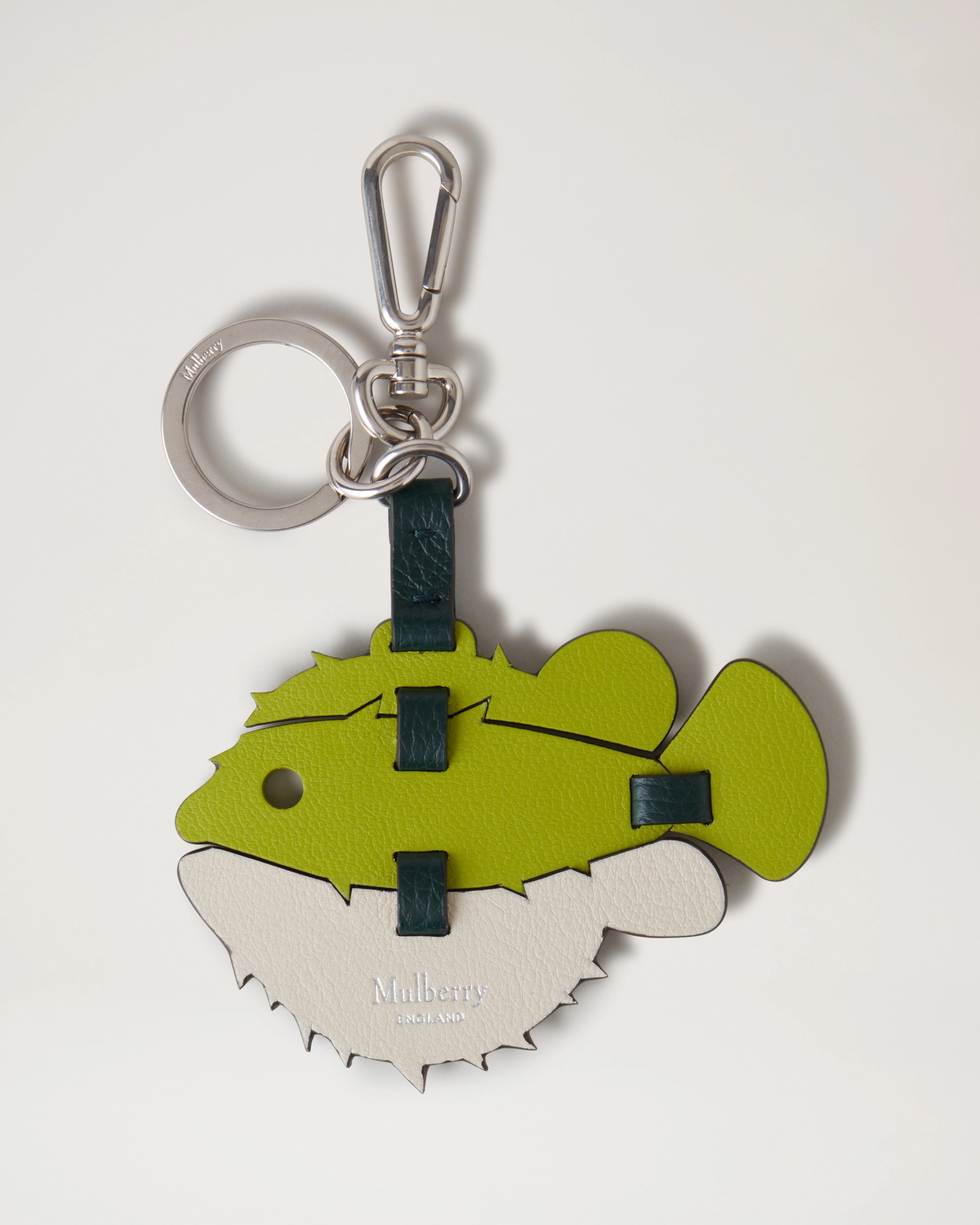 Puzzle Keyring - Puffer Fish
Acid Green, Mulberry Green & Chalk Mixed Material - 1