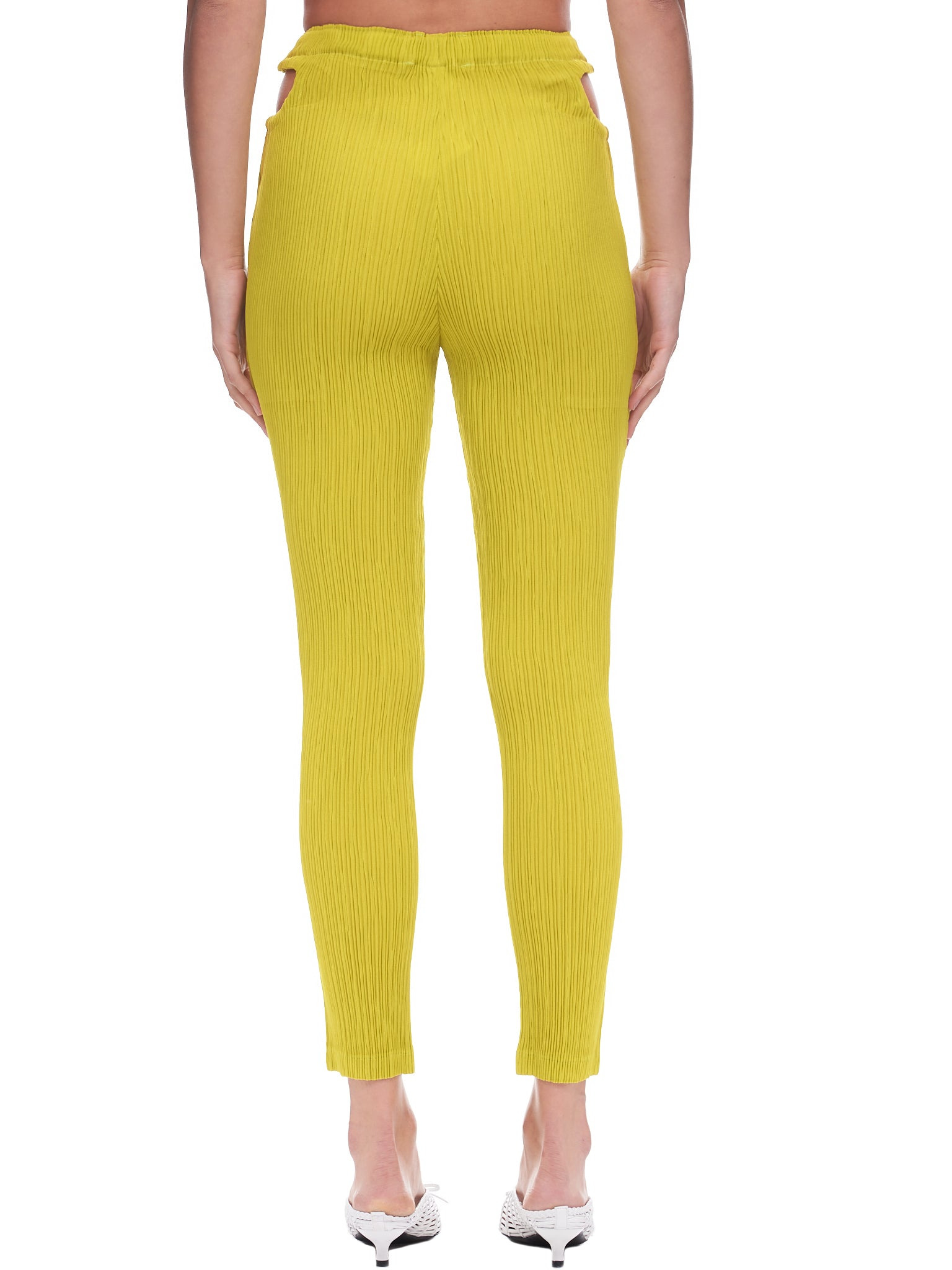 Pleats Cut Out Pants - 3