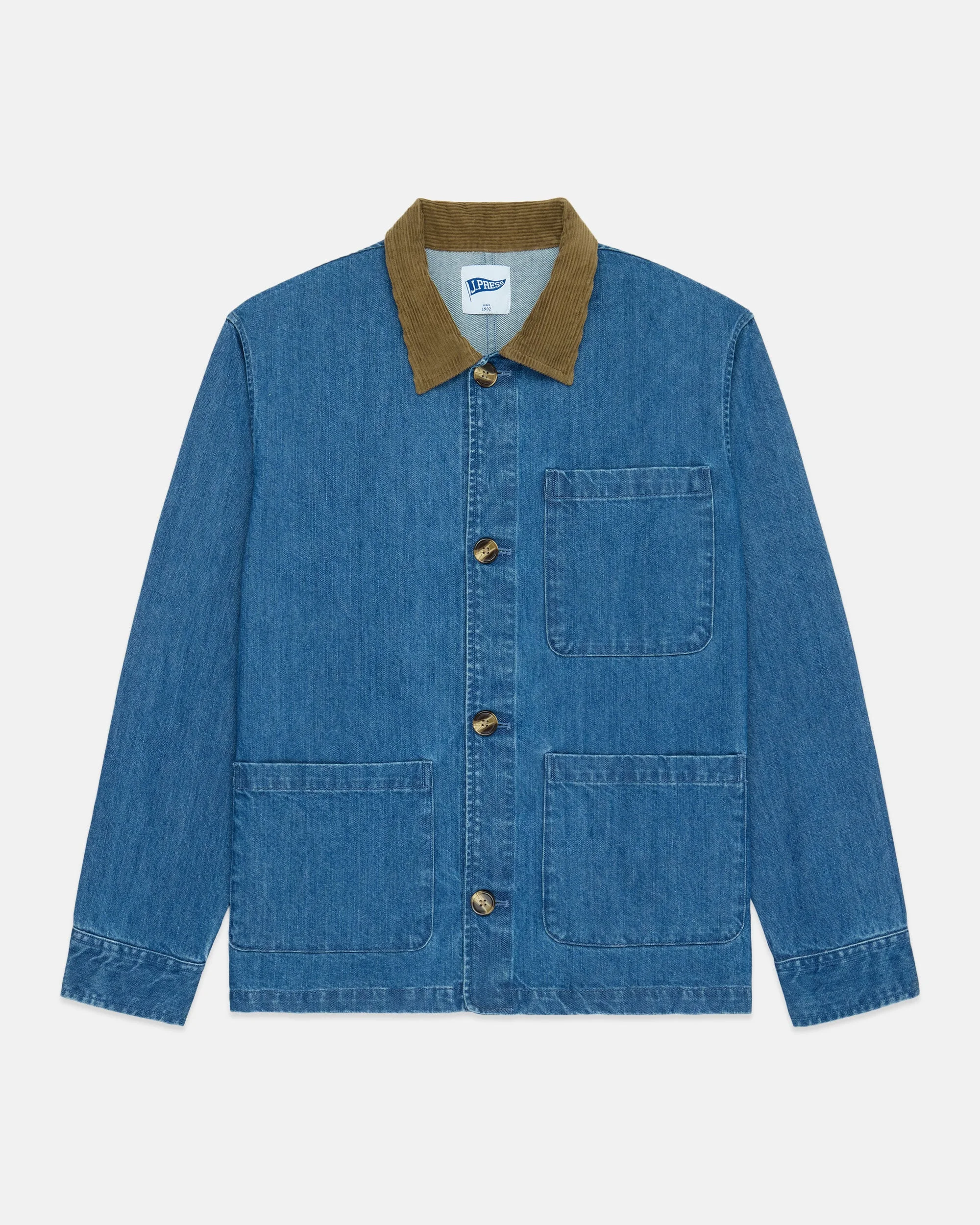 DENIM CHORE COAT - TRIM FIT - 1