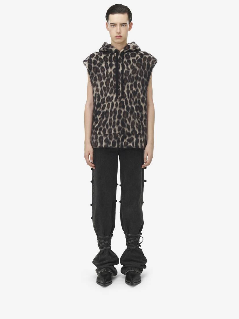Sleeveless Hooded Sweatshirt - 3