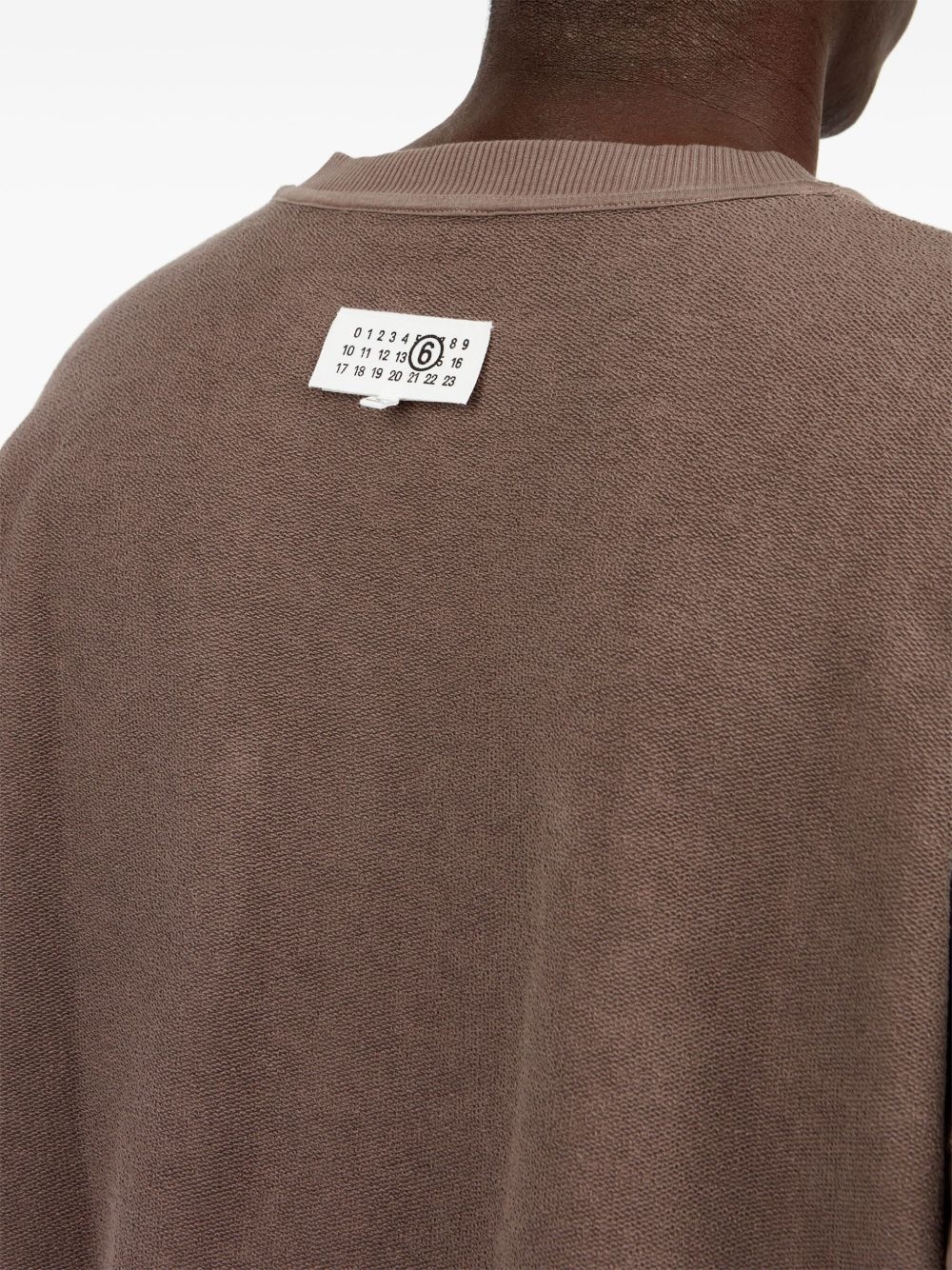 numbers-motif sweatshirt - 7