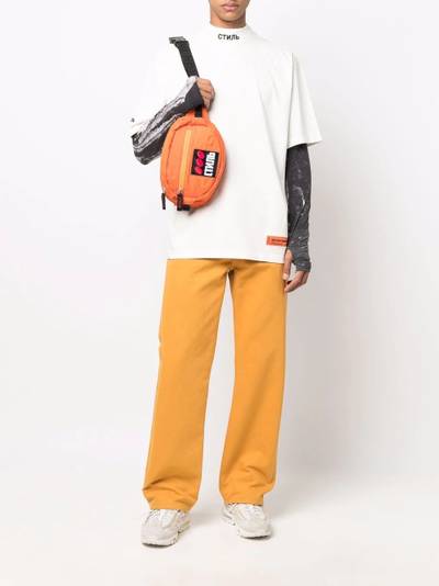 Heron Preston logo-patch mock-neck T-shirt outlook