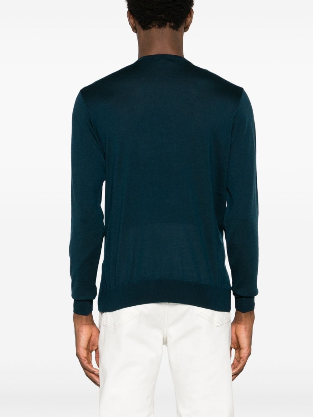 crew-neck virgin wool jumper - 4