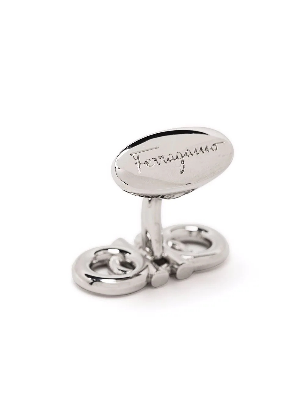 Gancio engraved-logo cufflinks - 2