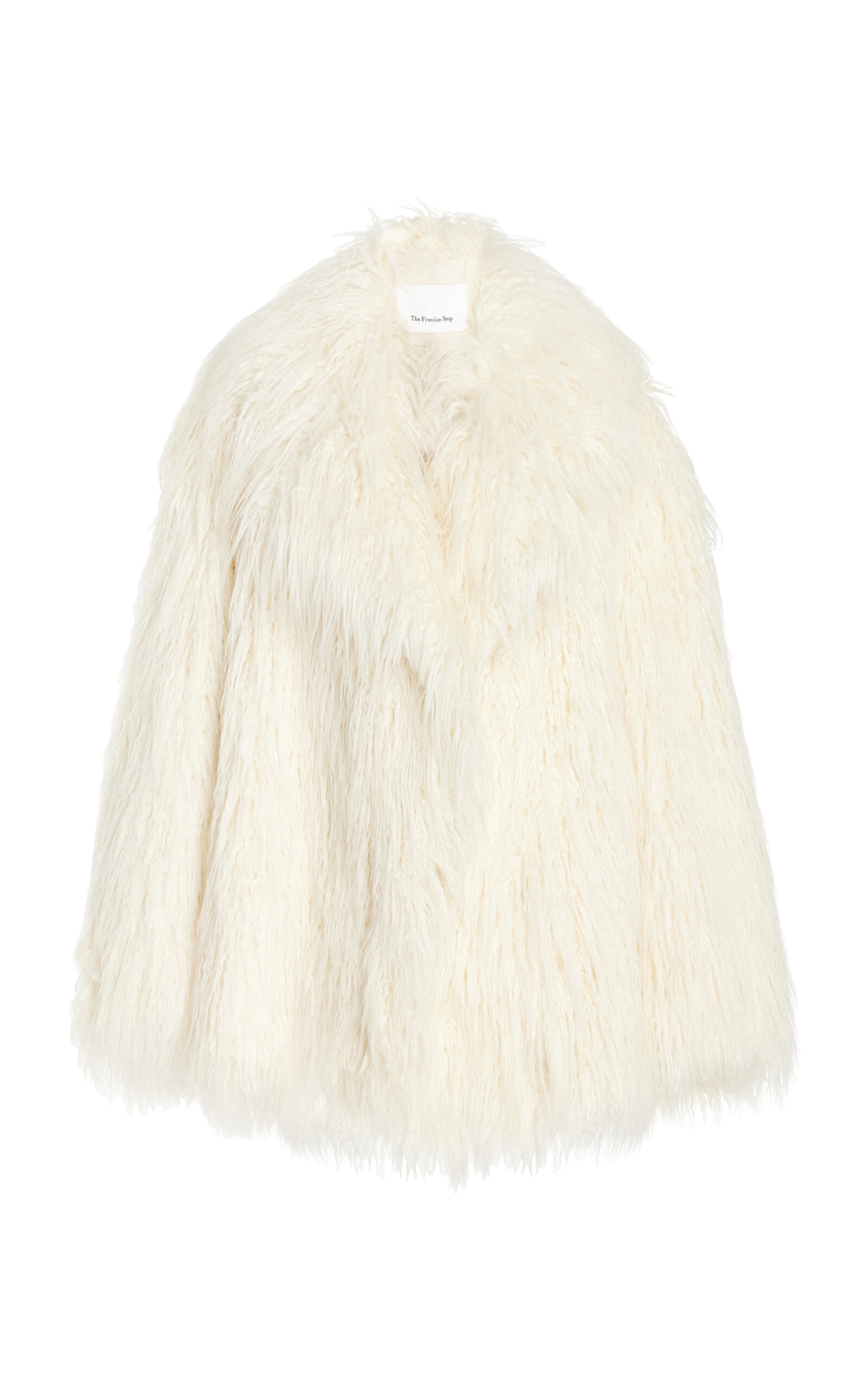 Liza Short Faux Fur Coat white - 1