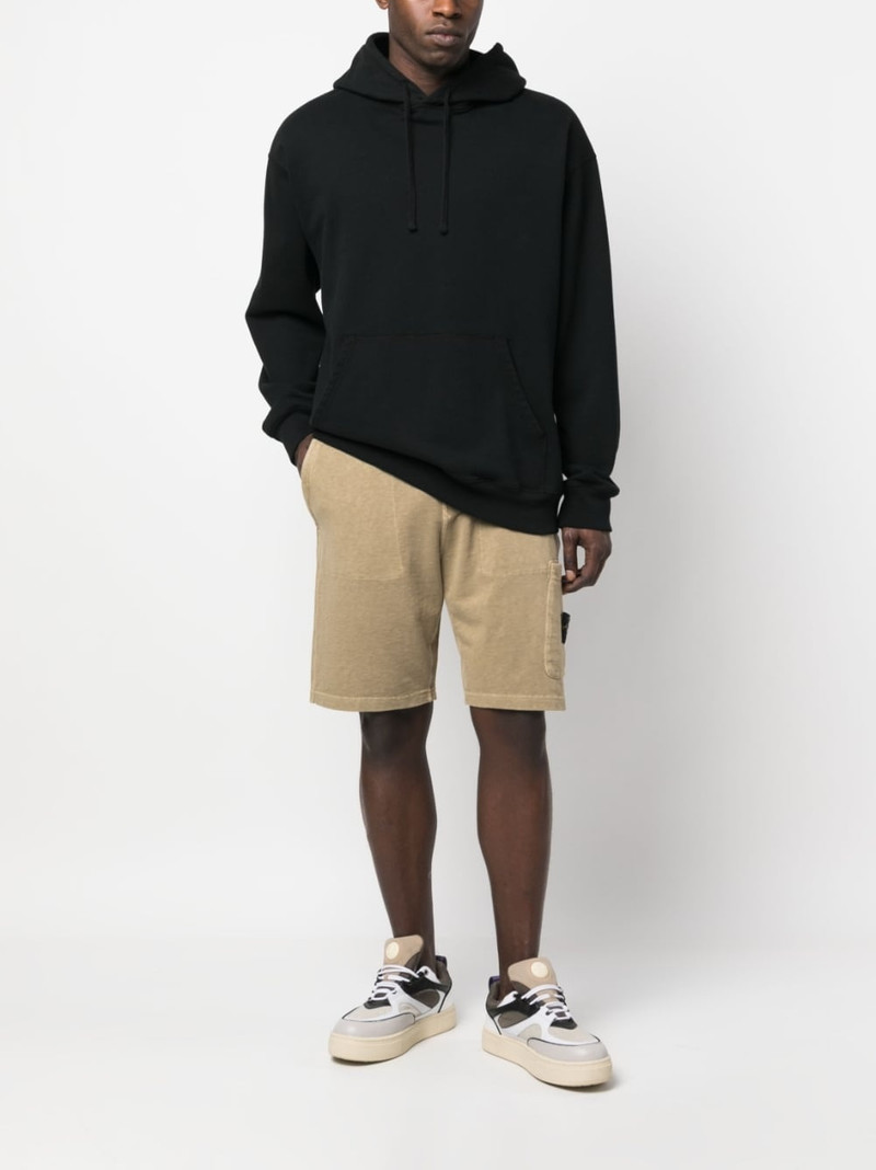 Stone Island Compass-motif cotton shorts outlook