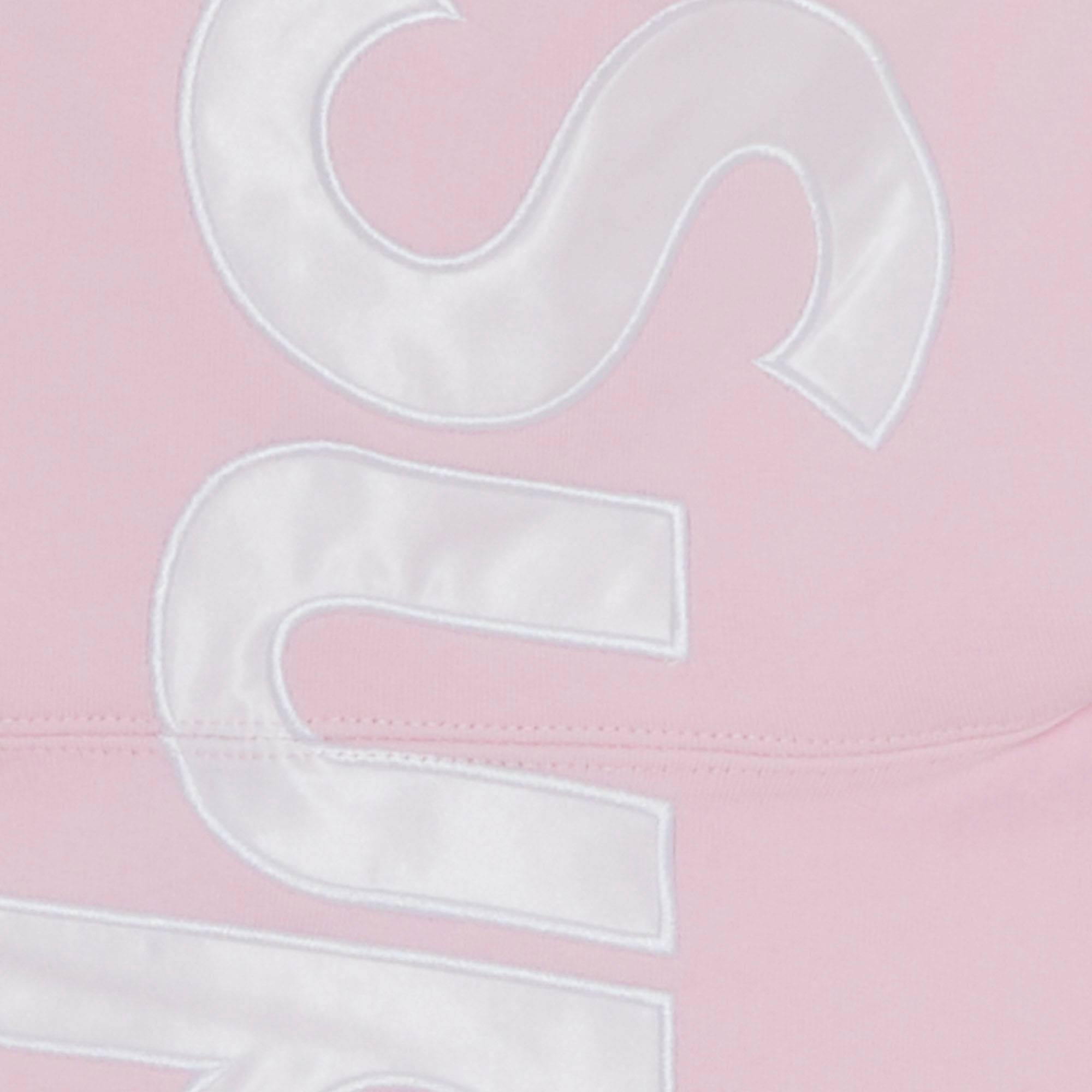 Supreme Satin Appliqu� Hooded Sweatshirt 'Light Pink' - 3