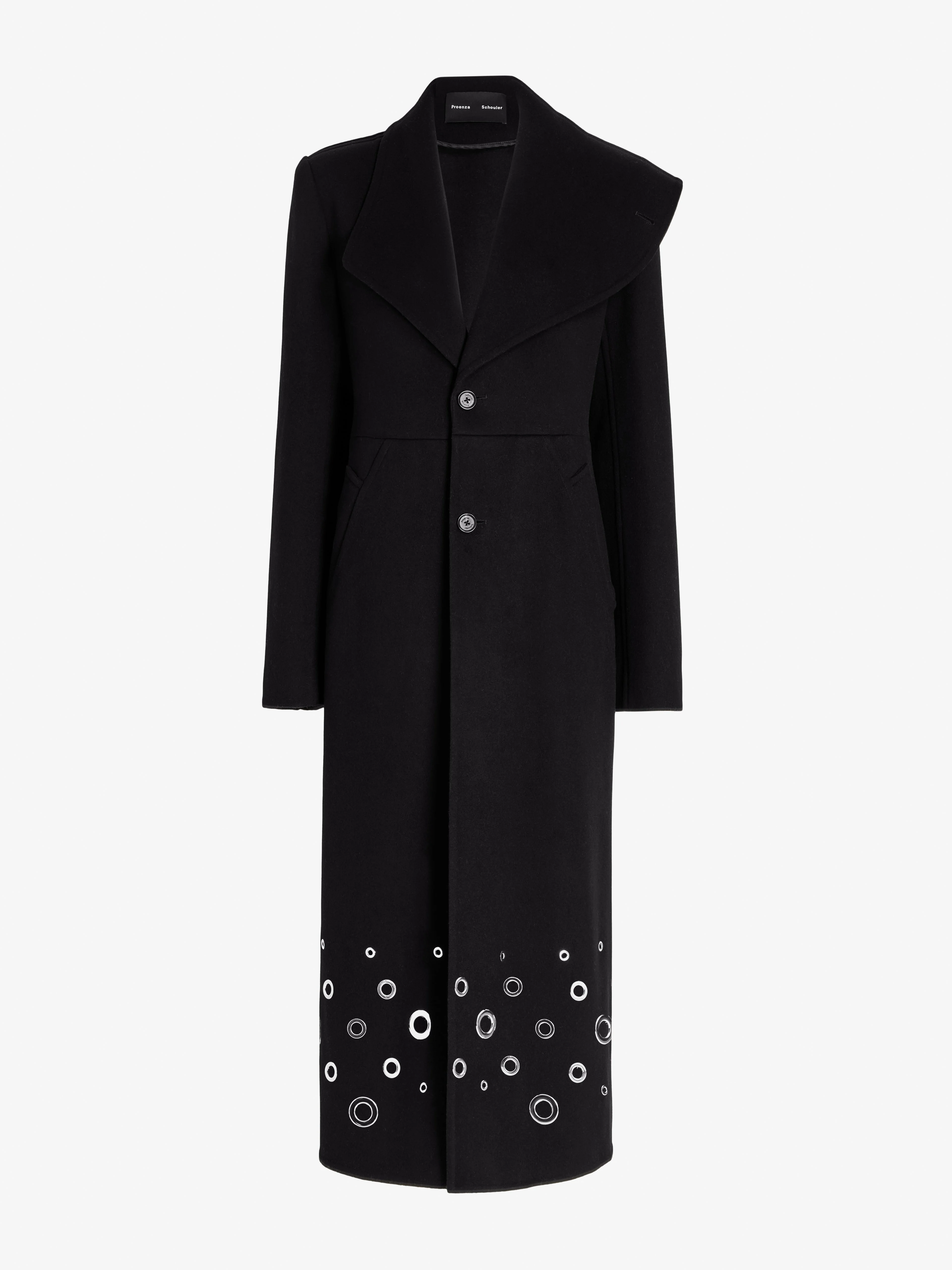 Alix Coat in Compact Melton Wool - 1