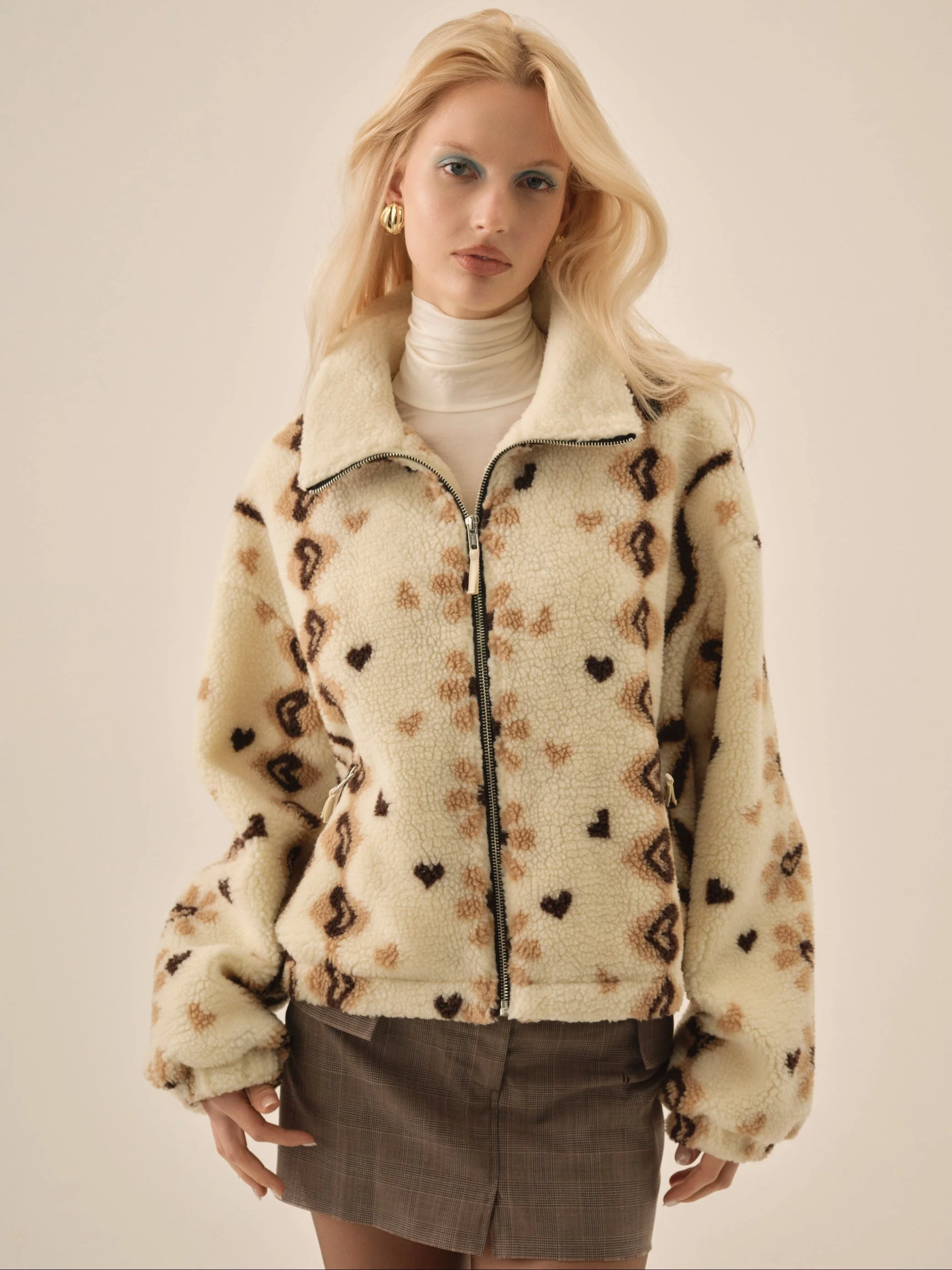 Betty Sherpa Zip Up - 1