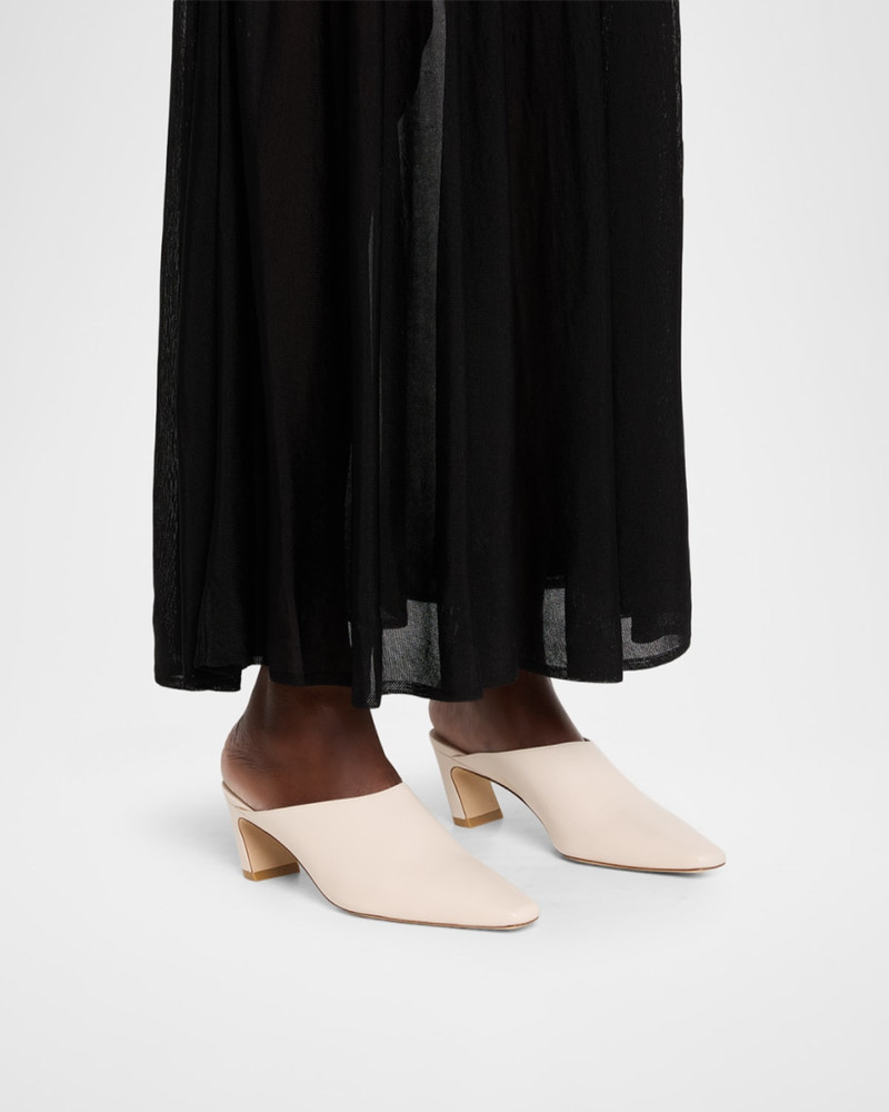 Stuart Weitzman 50mm Stassi Leather Mules outlook