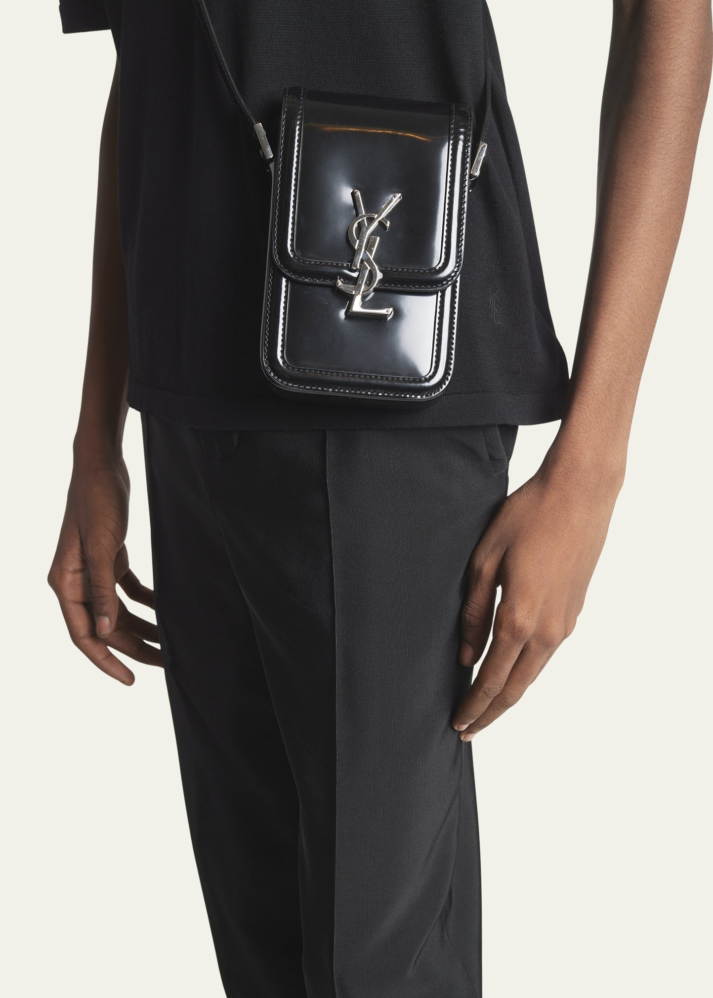 Men's Solferino Mini Leather Crossbody Bag - 2