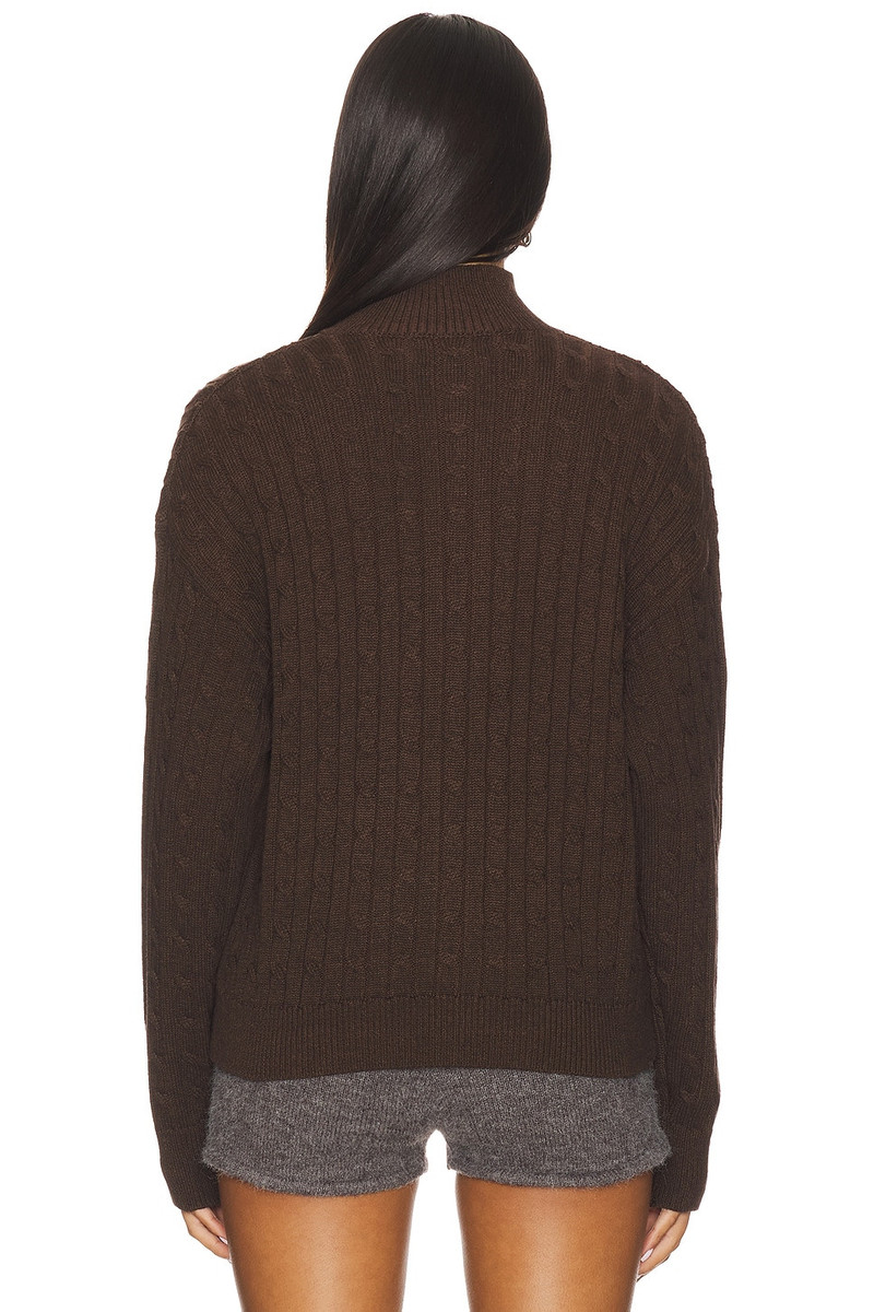 Frankies Bikinis Bea Cable Knit Sweater outlook