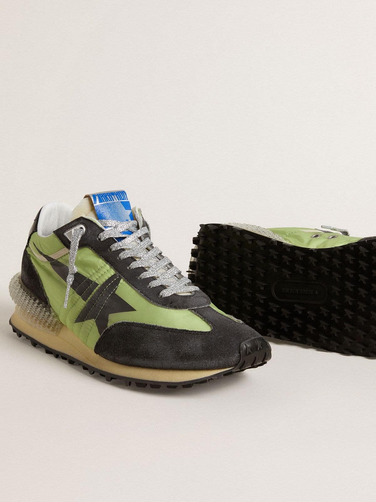 Women’s Marathon with green nylon upper and black star - 3