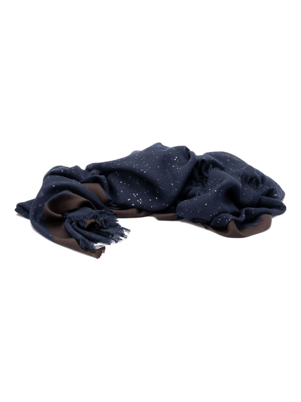 sequin-embellished cashmere scarf - 2