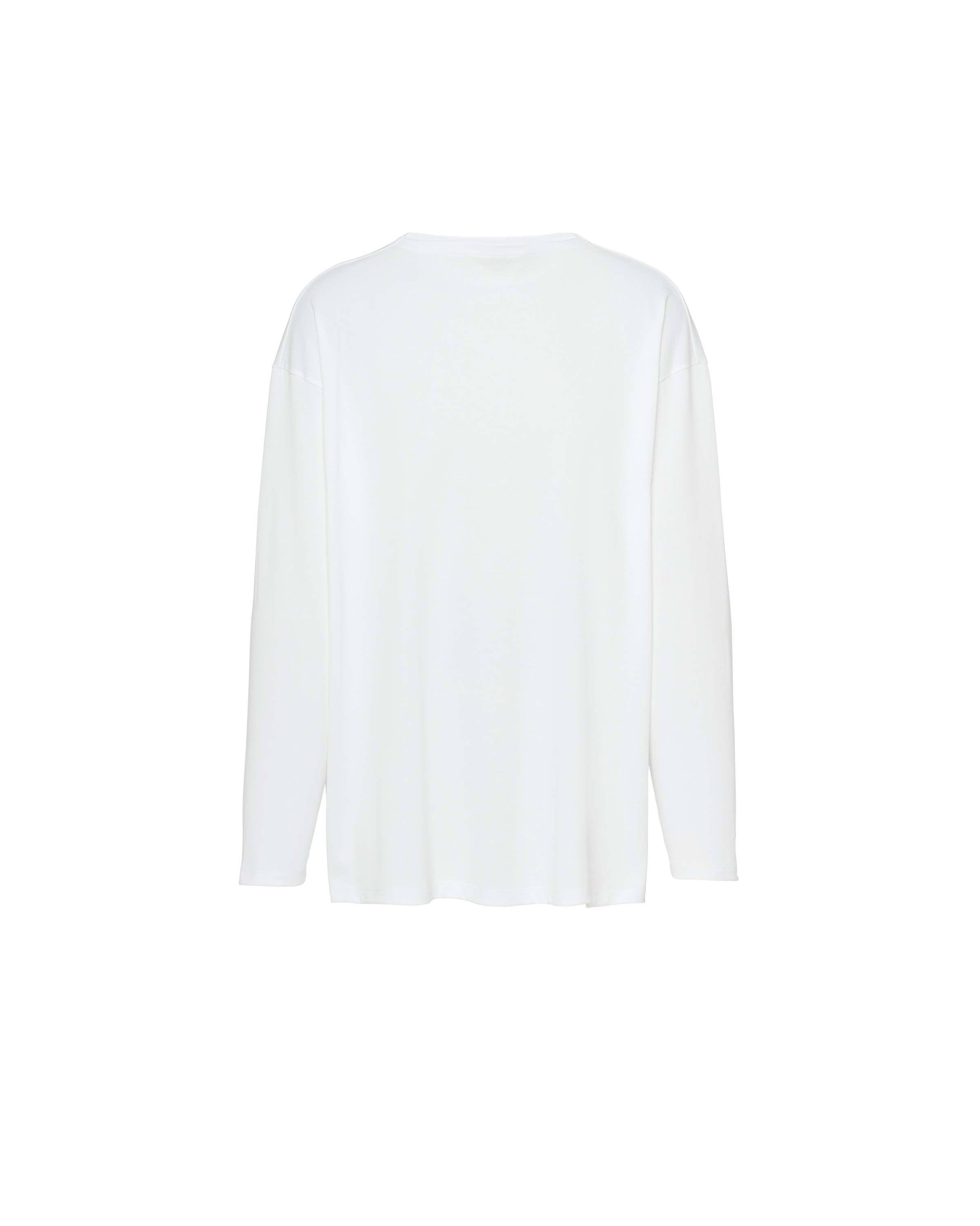Oversized long-sleeved cotton T-shirt - 1
