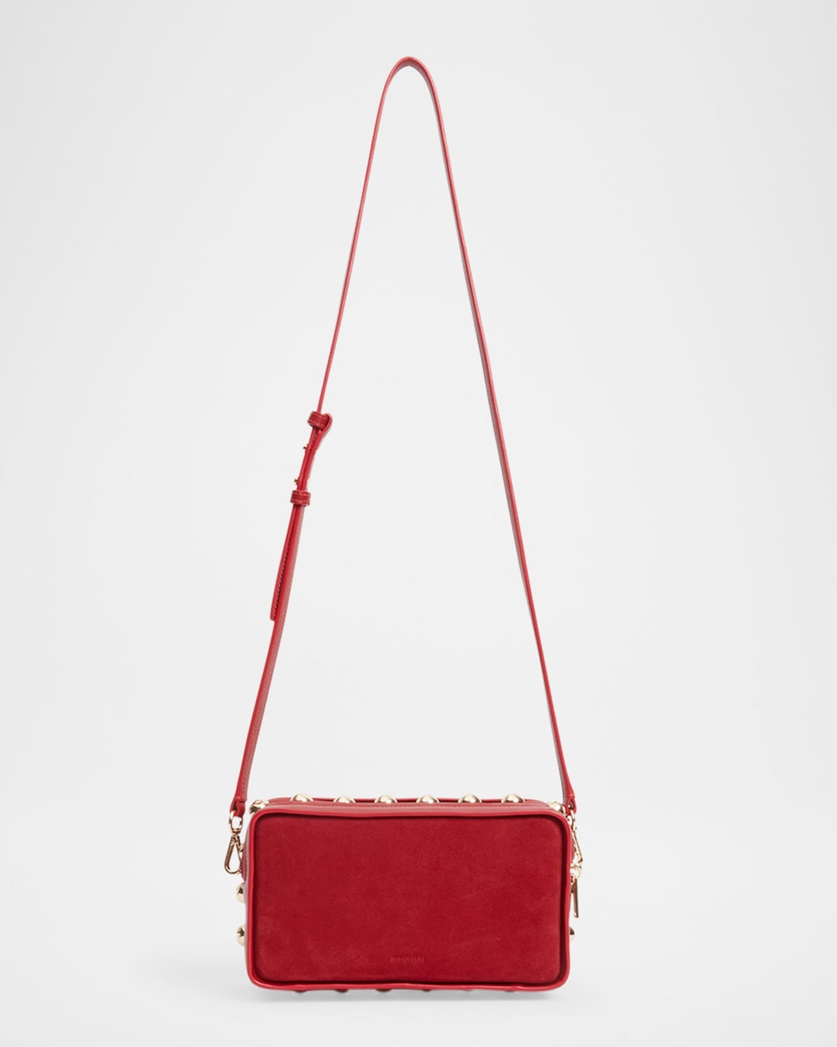 Amaya Studded Suede & Leather Camera Bag - 1