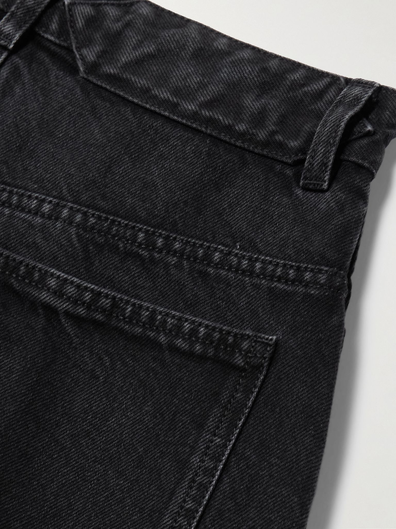 The Ovalo de-Nîmes pleated high-rise barrel-leg jeans Black - 6