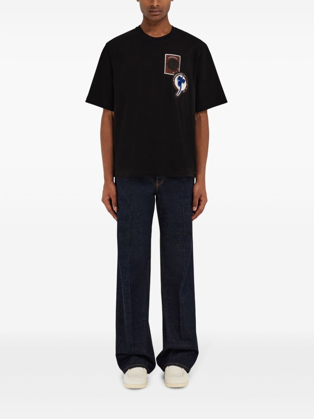 logo patch t-shirt - 2