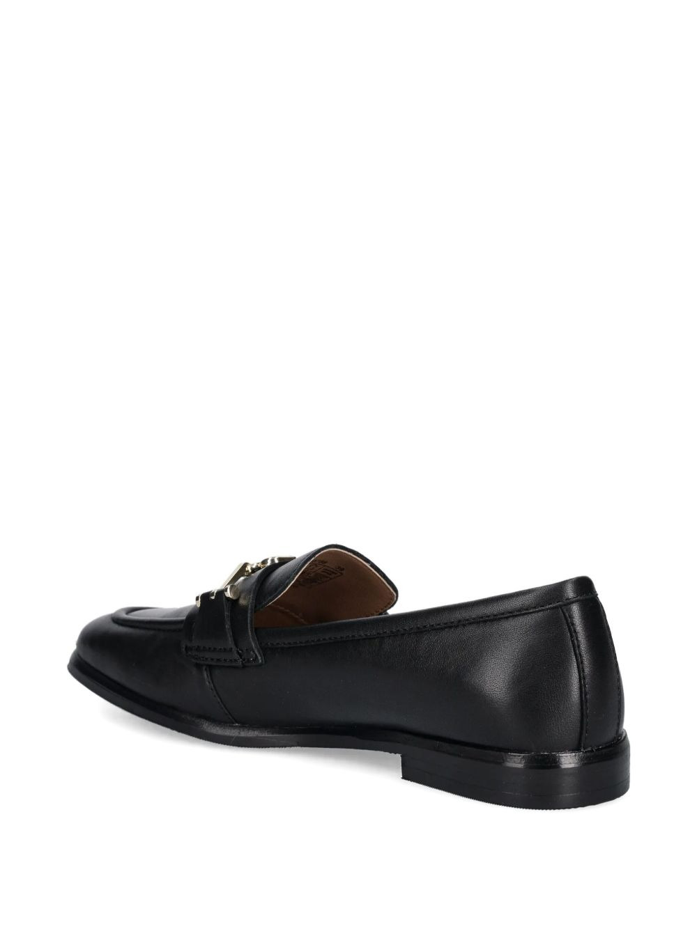 logo-plaque loafers - 4