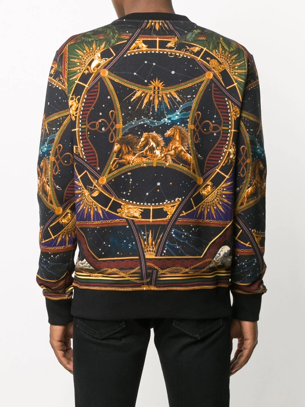 zodiac and horses-print sweatshirt - 4