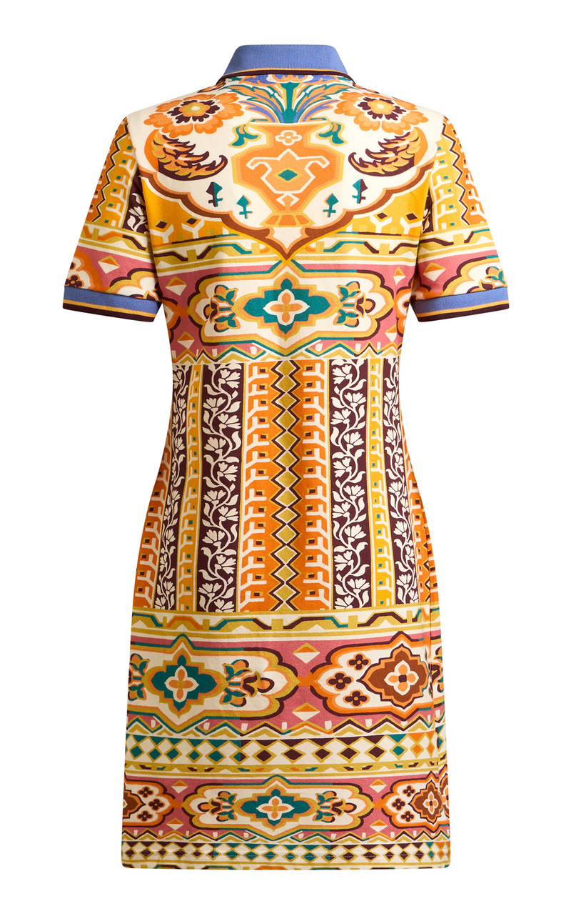 Etro Stretch-Cotton Polo Mini Dress multi outlook