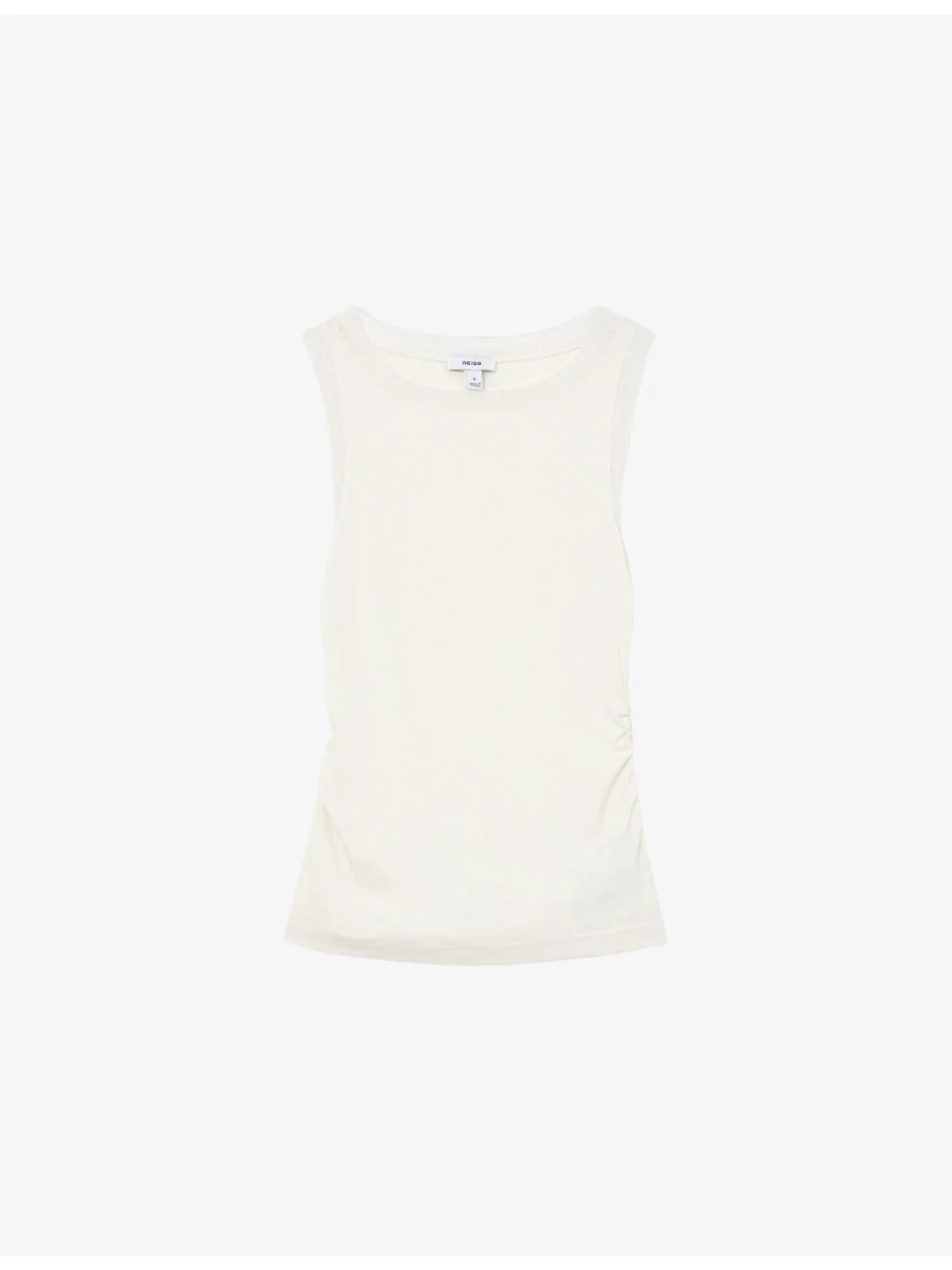 Trinny Side-Ruched Stretch Cotton-Blend Vest - 1