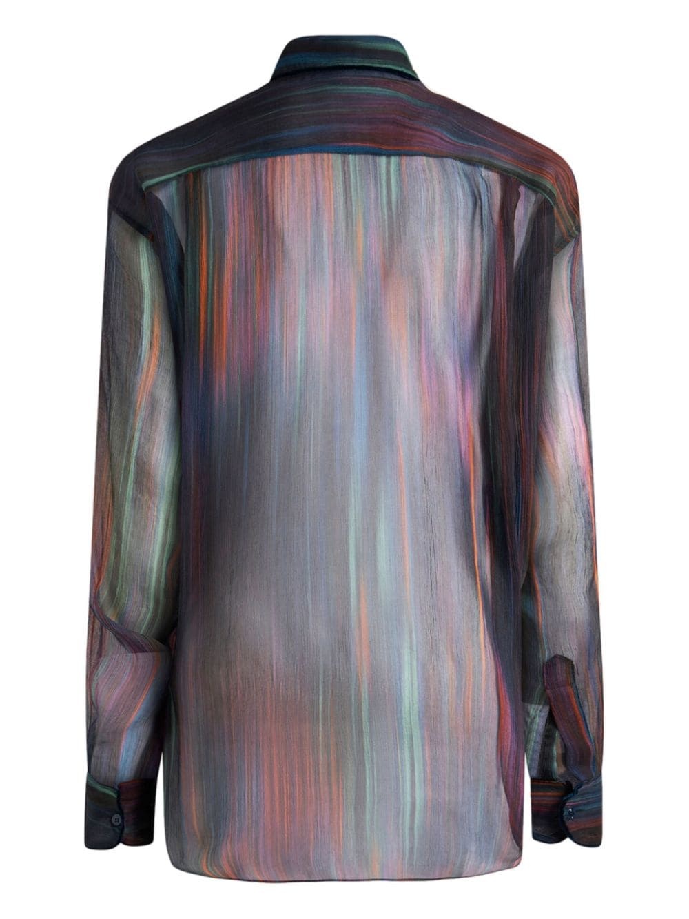 printed ruched shirt - 6