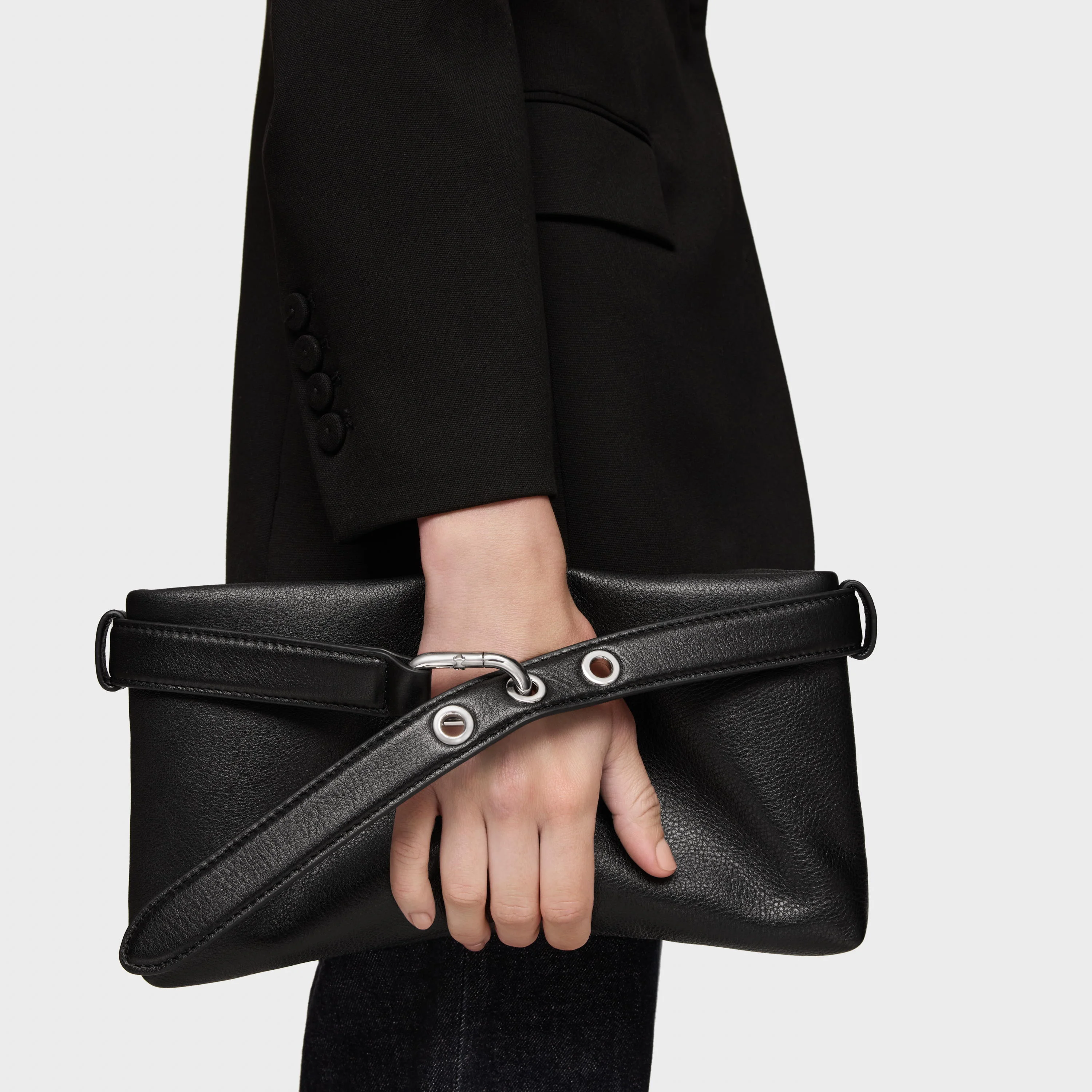 Black leather Clutch bag TOUS Hold - 1