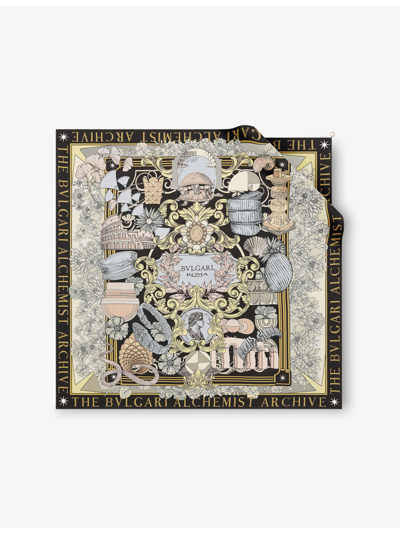 Heritage Graphic-Print Silk Scarf 1