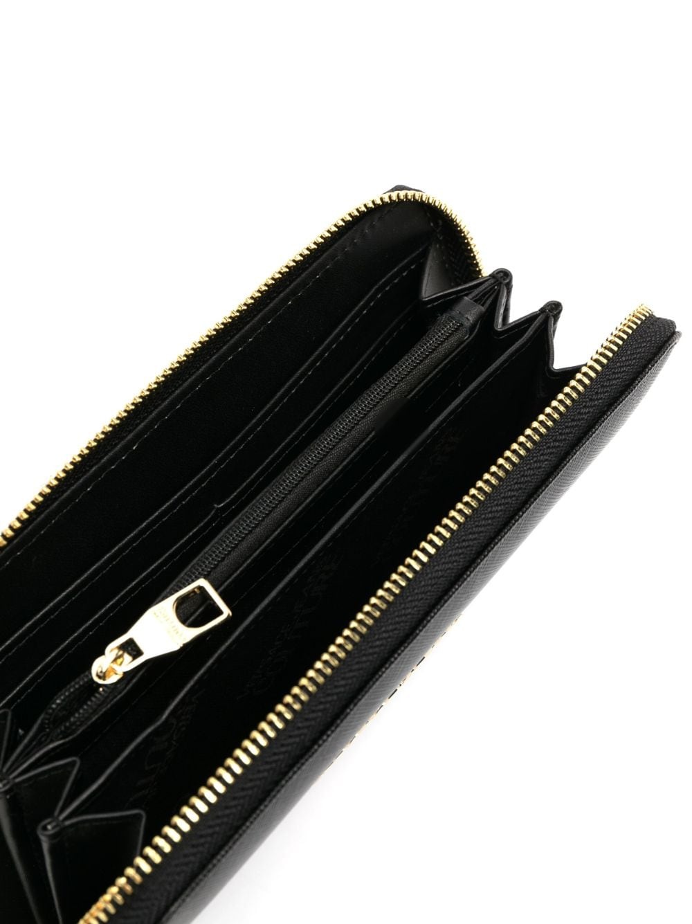 logo-plaque faux-leather wallet - 3