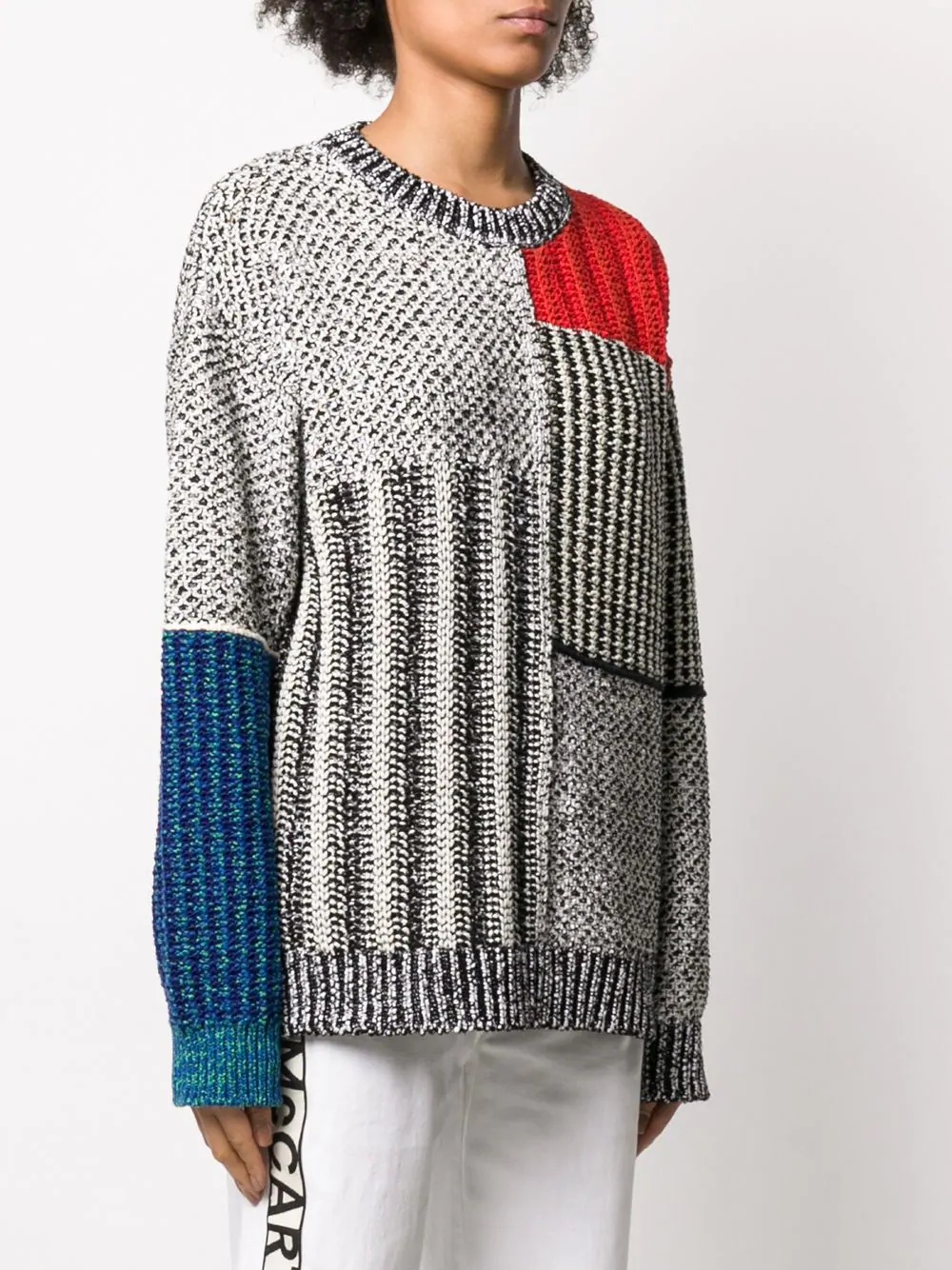 mixed texture jumper - 3